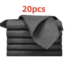10-Piece Set Of Multi-Functional Cleaning Cloths, Highly Absorbent, Lint-Free, Non-Greasy, Quick-Drying, Reusable, Washable, And Durable. Suitable For Cleaning And Wiping Dishes, Tableware, Countertops, Glass, Bathrooms, Cars, And General Household Cleaning. - A - 查看 12