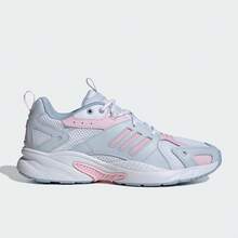 Adidas 女士减震户外运动休闲鞋 - 白色/粉紅色 - 查看 3