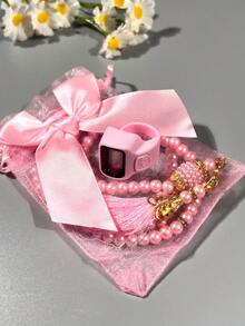 New Bow Organza Bag Set (99 Muslim Prayer Beads + Finger Rosary Counter), Multi-Purpose Counter, Suitable For Men And Women, Ideal For Holiday Gifts, Prayer Counting, Etc. - Multicolor - View 13