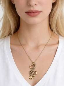 1个不锈钢音符吊坠。适合搭配各种手链、耳环、项链和其他首饰。可用于制作首饰、手链，也可作为装饰品。钥匙扣配件，是馈赠亲友的理想小礼物，也是节日礼品制作的理想之选。 - 彩色 - 查看 1