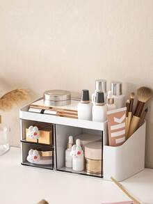 桌面化妆工具文具收纳盒，学生桌面文具子弹笔记收纳盒，抽屉式收纳盒，儿童发饰收纳盒，桌面子弹笔记笔筒，置物架 - 彩色 - 查看 9