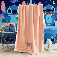 1pc/2pcs Set Stitch Towel Set, Stitch Bath Towel Set, Angel Bath Towel Set, Cute Stitch Bath Towel Set, Embroidered Stitch Towel, Super Soft Bath Towel Set, Gentle Skin-Friendly Bath Towel, Super Absorbent Quick-Dry Bath Towel - Multicolor - View 18