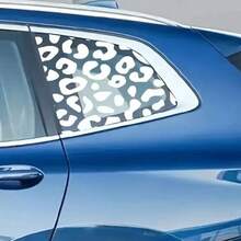 2张（5.9*5.9英寸）金属贴纸，豹纹汽车贴纸，奶牛纹墙贴，黑色几何车身贴花，后视镜贴纸，汽车配件，汽车装饰，金属贴纸，汽车贴纸，汽车贴花 - 貼紙 - 查看 7