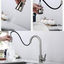 1PC 360 Degree Rotating Stainless Steel Kitchen Faucet, Easy To Clean Without Dead Corners - A - View 3