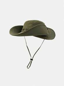 Retro Western Cowboyhut, geeignet für Frauen, Outdoor-Wandern, Reisen, Sonnenschutz, auch als Herrenfischerhut - Verschiedenfarbig - Übersicht 12