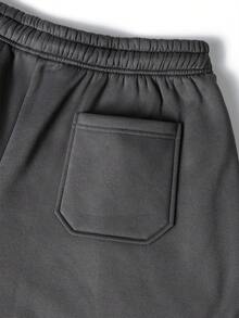 Camvyn Men's Casual Drawstring Loose Sweatpants, Versatile For Autumn - Dark Grey - View 7