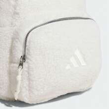 Adidas 9L Logo Casual Solid Color Plush Backpack Women's Han Jade White - Hanyu White - View 5