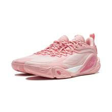 LI-NING WADE DLO 1 Men's Lightweight High-Resilience Basketball Court Shoes ABPV009 - Lipstick Pink/pale Pink - View 4