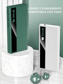 4 piezas 20000mAh capacidad banco de energía carga rápida Mini 4 cables batería externa portátil para iPhone Android tipo C USB - Multicolor (4 piezas) - Ver 10