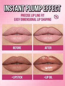 MISSLYN-Whisper Secret 二合一唇线笔/唇膏，哑光双头唇线笔，柔滑哑光唇膏，哑光唇妆套装（含唇线笔），持久防水24小时持妆，唇线笔/唇膏组合 - #06 - 查看 4