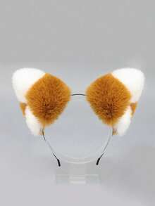 1 phụ kiện trang trí tiệc lễ hội, Băng đô tai mèo thủ công có điểm nhấn, Băng đô tai cáo dễ thương và tinh nghịch, Phụ kiện trang trí tiệc tùng và phát trực tiếp, Thích hợp cho Giáng sinh, lễ hội Carnival - Nhiều màu - Xem 5