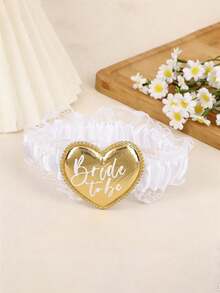 1件装新娘吊袜带，婚礼装饰套装 - 新娘婚礼当天佩戴的大腿袜配饰 - 伴娘团 - 单身派对 - 伴娘礼物 - 彩色 - 查看 17