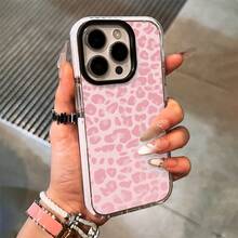 Leopard Print Phone Case,  Style, For Compatible With IPhone 17/17pro/17promax/17Air/Iphone16/16pro/16plus/16promax/15/15promax/15pro/11/12/13/14promax/12mini/13mini/11pro/11promax/12pro/12promax/13pro/13promax/14pro/14promax, Chic Animal Print Gift, Girly Fashion Accessory Present - 白色 - 查看 4