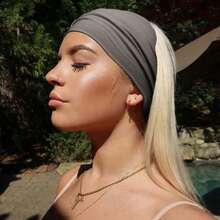 4pcs/Set New Style Wide Solid Color Headbands For Women, Crossed Knot Design, Suitable For Sports, Yoga, And Fashion Girls' Headwraps Casual,Gym Hair Band Turban Headband Sweatband, School Stuff, College Fall Winter Hair Accessories For Women For Vacation Outfits Woman Elegant Scarf Women Bandanas S - Multicolor - View 2