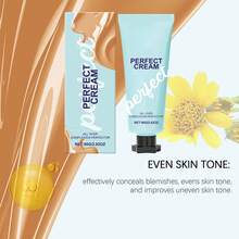 MOPOYAT Crema hidratante, un gel facial profesional adecuado para todo tipo de piel, un humectante facial que hidrata y suaviza la piel, el secreto para una tez suave, adecuado para el maquillaje diario, de larga duración y a prueba de manchas. - Beis - Ver 3