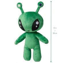 34cm/13.39inch Green Alien Plush Toy, Halloween Decor Thanksgiving Christmas Gifts Soft Cuddly Companion For Indoor Room Decor - 綠色外星人絨毛玩具 - 查看 8