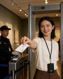 Coach Vertical Genuine Leather ID Card Holder With Transparent ID Window, 2 Credit Card Slots And Detachable Neck Strap - Black - View 2