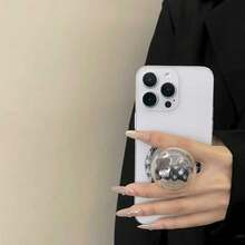 Cute Bear Heart Shaped Phone Grip Stand, Magnetic Air Cushion Phone Holder, Slouchy Convenient Phone Support - Multicolor - View 3