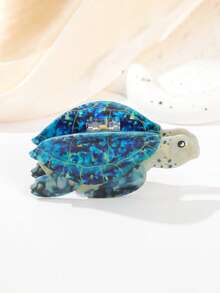 1个可爱创意海龟爪鲨鱼爪发夹，女士适用 - 彩色 - 查看 8