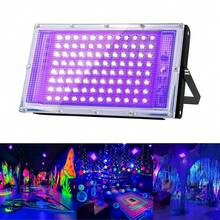 144 LEDs UV Black Light For Glowing Parties, LED Ultraviolet Fluorescent Light, IP66 Waterproof, Ultra-Thin Outdoor Floodlight With USB Plug, Switch Control And 59-Inch Cable, Metal Surface, Ideal For Outdoor Use, Black Light Parties, Stage Lighting, Halloween, Christmas, Body Painting, Fluorescent Posters, Neon Lights - ánh sáng tím - Xem 1