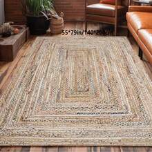 Large Bohemian Style Area Rug - Soft, Machine Washable, Non-Slip Backing, Multicolor Striped Design, Suitable For Living Room, Bedroom, Office, Indoor And Outdoor Use, Living Room Carpet Bathroom Decor - A - View 2