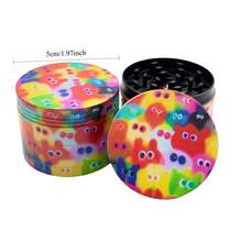 2-Inch Black Cat Printed Spice Grinder, Suitable As Gift For Friends And Family - Beige - View 2