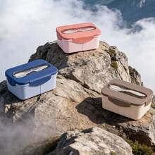 Fofa Marmita Térmica para Escola 800ml com Colher - Hermética, Portátil, Cores Aleatórias, Resistente, Presente Perfeito para Volta às Aulas - cor aleatória - Visão 8