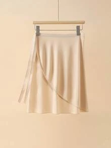 50厘米女士芭蕾舞裙，成人连体芭蕾舞裙，蕾丝系带腰身，裹身裙，适合瑜伽、拉丁舞训练，也适合舞蹈老师穿着。 - 彩色 - 查看 9