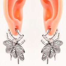 1pc 5mm Bee Ear Weights Hangers Pattern Ear Taper Stretcher Tunnel Plug Gauge Expanders Piercing Earring Body Jewelry - Bee-2 - View 6