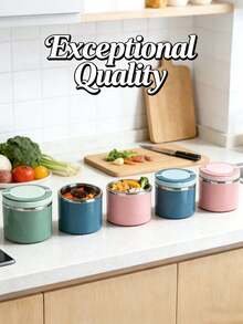 وعاء عازل للحرارة سعة 1000مل/630مل مع مقبض، من الفولاذ المقاوم للصدأ لحفظ الطعام والأطفال، وعاء طعام، وعاء حساء، كوب حساء حراري، باللون الوردي/الأخضر/الأزرق، مناسب للمكتب والسفر والمدرسة والهدايا وعودة للمدرسة والمطبخ والعطلات، يمكن استخدامه في الميكروويف، وجبة الإفطار: الشوفان - متعدد الألوان - مشاهدة 11