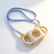 1 Set Bottle Handle - Silicone Bottle Handles With Strap, Silicone Protective Cover For Glass Bottles, Silicone Bottle Sleeve With Strap, Portable Baby Cup Holder, Strap Bottle Rack, Compatible With 5cm-7.5cm Diameter Bottles, Wide Mouth & Large Caliber Bottles & Cups - Champagne - View 9