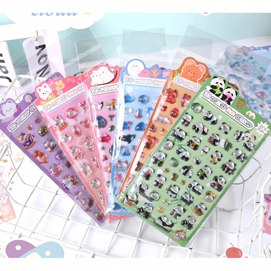 Cartoon Stickers For DIY Scrapbooking, Birthday Gifts, Cute Phone Stickers, Stationery - Multicolor - View 1