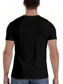 Cotton Man's Anita Baker T-Shirt - Comfortable Fit, Perfect For All Seasons, Machine Washable - Black With Vintage Musician Pattern, Short-Sleeved T-Shirt With Crew Collar, Perfect For Summer, Music Fan Clothing Vintage Graphic T-Shirt - 黑色 - 查看 2