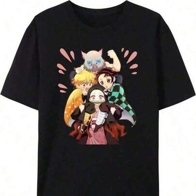 Mens Tshirts Shirts Men's Fashion Print Casual T-Shirt Printed T-Shirt Women Men Harajuku Casual Oversize Fashion O-Neck Short Sleeve Unisex Top Tshirt, Men's Graphic Digital Print T Shirt Anime Character Theme Casual Round Neck Short Sleeve T ShirtTee Streetwear Summer, The First Choice!Ghost Blade, My Wife Shanyi, Kitchen Door You Bean, Black - Perfect Thanksgiving Christmas New Year Gift Men's Pure Cotton T-Shirt Effortless Styling, Showcase Your Unique Style Men's Fashion Print Casual T-Shirt Casual Summer T-Shirt, Comfortable Outdoor Casual Wear