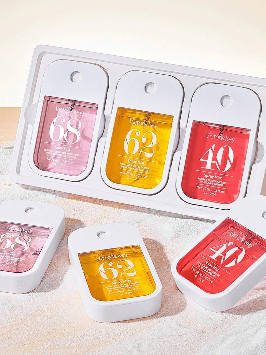 Portable Card-Shaped Spray Bottle, 45ml Capacity. With Fresh Floral Scent, Long-Lasting Fragrance, Can Be Refilled Anytime. Easy To Carry, A Universal Fresh Deodorizer. Suitable For Year-Round Travel Use, Mini Pocket Perfume. Long-Lasting Fragrance, Available In Three Different Scents. - A - View 1