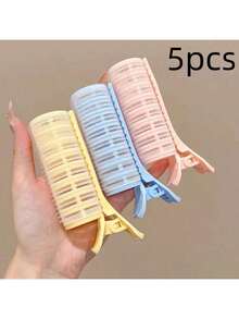 1/2/3/5件装鸭嘴式空气刘海卷发器，蓬松卷发器，蓬松造型工具，女士理发沙龙美容旅行必备美发产品，护发用品，发饰 - 彩色 - 查看 18