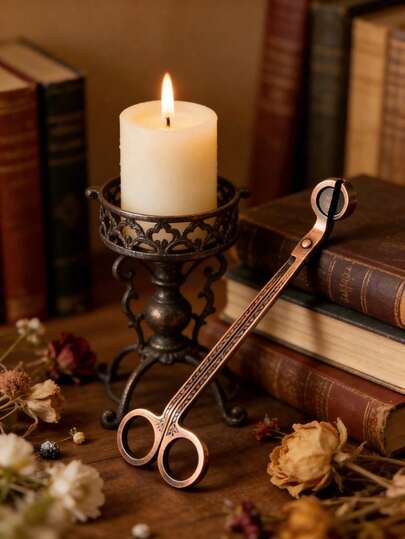 Tijeras recortadoras de núcleo de acero inoxidable, tijeras para velas aromáticas, accesorios y decoraciones para herramientas de velas, tijeras apagavelas, tijeras para mecha de velas de decoración del hogar, disponibles en varios colores