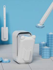 Bộ cọ vệ sinh bồn cầu gồm 1 đầu cọ thay thế dùng một lần, dụng cụ vệ sinh bồn cầu thiết kế tai mèo dễ thương, 3 đầu cọ có thể thay thế, kèm hộp đựng, dụng cụ vệ sinh thiết yếu cho phòng tắm, thích hợp để làm sạch bồn cầu, bồn rửa, sàn và tường phòng tắm, món quà tân gia hoặc quà tặng ngày lễ tuyệt vời. - Nhiều màu - Xem 10