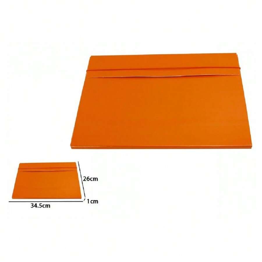 OISE ART STORE Set 2 Pezzi Cartelline Porta Documenti Cartellina Molla Custodia Arancione 68207 - - Multicolore - Visualizzare 1