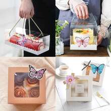 500pcs Butterfly Flower Stickers Roll - Self-Adhesive, Butterfly & Flower Shaped Stickers For Decorating Gift Boxes, Glossy Surface Non-Sticky Labels, Suitable For Gifts And Crafts, Kitchen Preservation Products, Home Storage, Home Decor - Multicolor - View 2