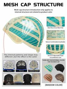 Medium Length Fluffy Layered Straight Jellyfish Cut Bob Anime Cosplay Wig With Bangs, Heat Resistant Synthetic Blue Brown Costume Party Wig, Funny Cartoon Character Hair For Men Women Holiday Comic Con Exhibition Masquerade Decorations & Festival Stage Performance Accessories & Birthday Gifts & Vacation Daily Use - Multicolor - View 10