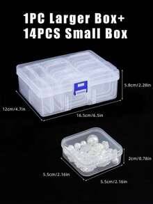 DIY Diamond Painting Storage Box - Premium Multi-Layer Storage Box Suitable For Rhinestones, Mosaic Tiles, Nail Art Decorations And Craft Supplies - Portable Beading Box With Adjustable Dividers - Perfect For Diamond Embroidery, Jewelry Making And DIY Projects (Large Capacity) - Multicolor - View 16