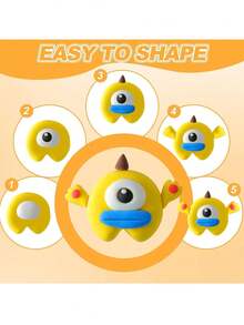 36色超轻造型黏土，DIY手工黏土，不粘手，多色橡皮泥，泡泡黏土，太空黏土套装，陶瓷艺术用品，易于塑形，适合家庭互动和学生艺术创作（颜色/包装随机）。适合作为万圣节、圣诞节、男孩女孩生日礼物以及开学礼物。 - 彩色 - 查看 5