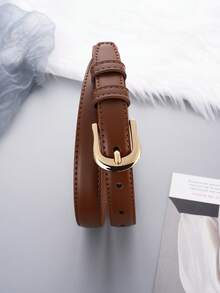 Thắt lưng nữ khóa hợp kim vàng tối giản, đa năng, dây đeo mảnh thời trang, phù hợp cho đi làm, hẹn hò, thường ngày, thể thao, công sở - Phù hợp cho mùa xuân, hè, thu, đông, có thể phối với quần jeans, chân váy, đầm, món quà lý tưởng cho ngày Valentine, sinh nhật, kỷ niệm. - Nhiều màu - Xem 5