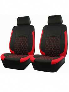 Funda de asiento de coche con estilo deportivo, de poliéster con acolchado y bordado de fútbol, ajuste universal para la mayoría de los coches - 2 asientos delanteros - Ver 13