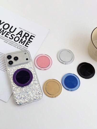 1个多功能磁吸手机支架，桌面高端隐形手机壳后贴式手机支架