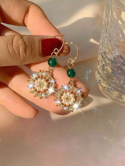 1 Pair Minimalist Pearl Earrings, Vintage Earring Studs