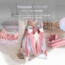 cunas para bebésESQUIMAL Cuna para Bebé 4 en 1 Colecho Moisés Cama de Viaje y Corral de Juegos Plegable y Portátil con Toldo Mosquitero y Cambiador. Ideal 0 a 3 Años Rosa - rosa - Ver 4