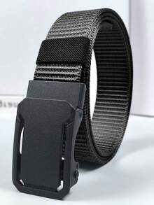 1pc Men's Simple Versatile Belt, Suitable For Pants - Black - View 8