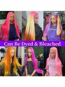 ZHENDEFA 360 Degree Full Lace Front Wig With Drawstring, Smooth Wavy Chocolate Brown Hair, 200 Density - S4 - View 6